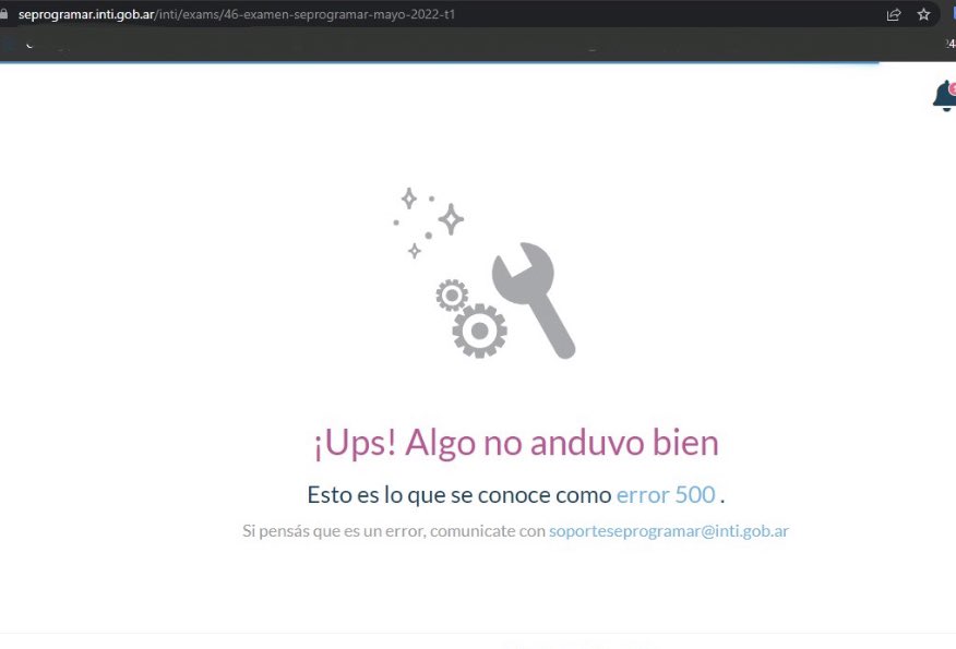 maxifirtman's tweet photo. Hoy había fecha de examen en Argentina Programa, de 10hs a 13hs. Los alumnos tienen dos horas para terminar el examen. 

Lleva una hora caído el sitio. 
No pueden hacer el examen.

Ya pasó antes.

#SéProgramar, ¿no? Se nota. https://t.co/mUegVwYg50