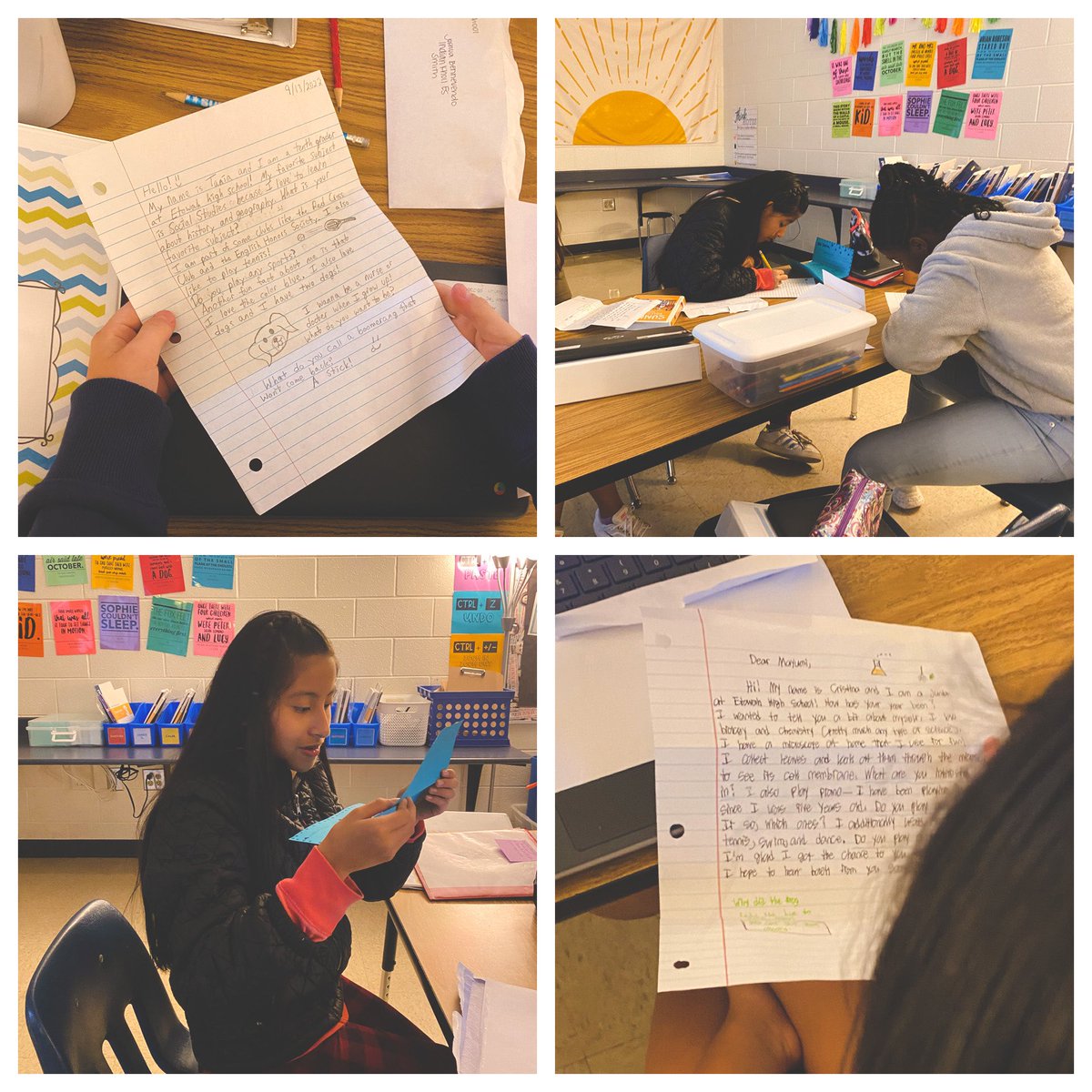 We are loving our letters from @EtowahHS Pen Pals! This is such a fun community-building opportunity! 📝💌📫 @IndianKnollES #IKESKindnessCounts