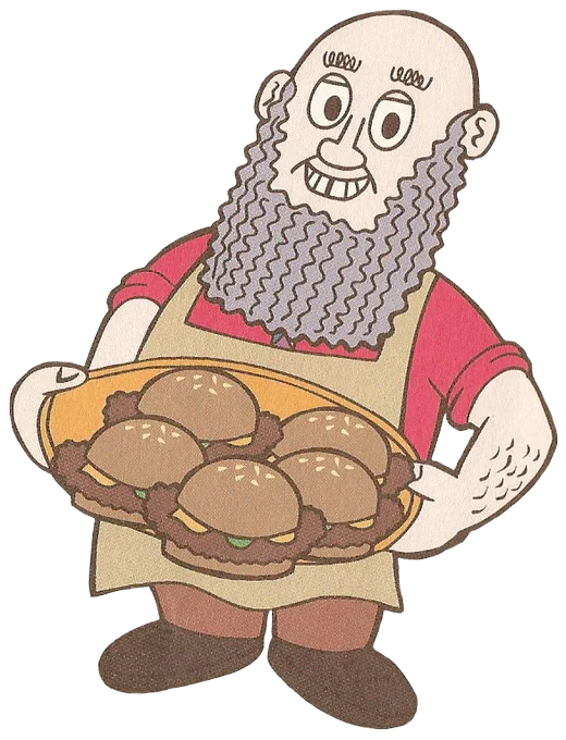 DEATH BATTLE! Beard Burger Master with the Grass Sword VS Papa Louie with the Dual Gun Solemn Lament 