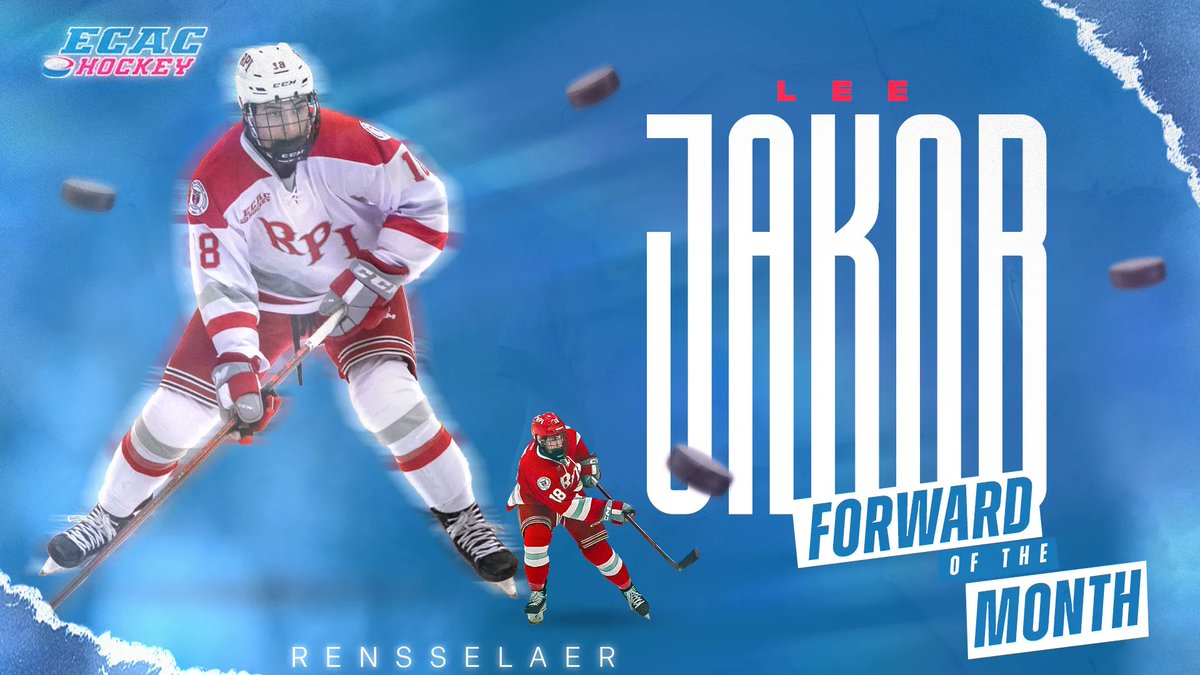 Your #ECACHockey Forward of the Month for October is <a href="/RPI_Hockey/">RPI Men's Hockey</a>'s Jakob Lee!

Through 7 GP, Lee has scored three goals and added six assists for the league lead in points (9).