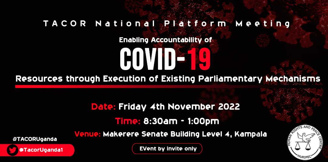 Transparency &amp; accountability of public resources meant for emergency response(s) is key.  huripec.mak.ac.ug/huripec-to-hos… <a href="/TacorUganda/">Tacor-Uganda</a> <a href="/Parliament_Ug/">Parliament of Uganda</a> <a href="/huripec/">MakHURIPEC</a> <a href="/EUinUG/">EU in Uganda</a> @usmissionuganda <a href="/Accu_Ug/">Anti-Corruption Coalition Uganda - ACCU</a> <a href="/ntvuganda/">NTV UGANDA</a> <a href="/nbstv/">NBS Television</a> <a href="/BBCAfrica/">BBC News Africa</a> <a href="/newvisionwire/">The New Vision</a>