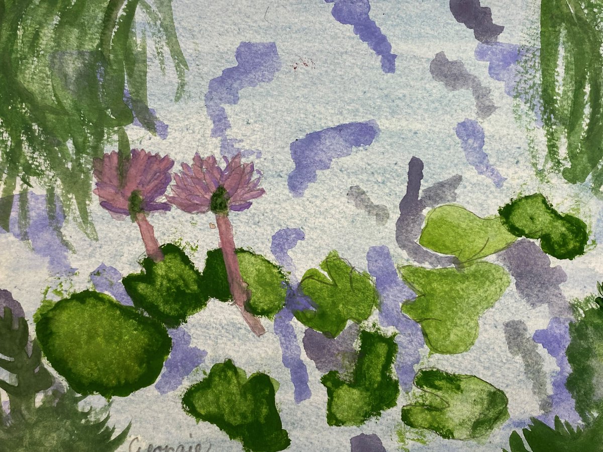 GCA_learning's tweet photo. How wonderful are these Monet inspired watercolours produced by our Year 5 pupil.  You can see even more examples on our school website: https://t.co/22GBm03akS #GCAart #ACES_Creativity https://t.co/coS8AxkYdF