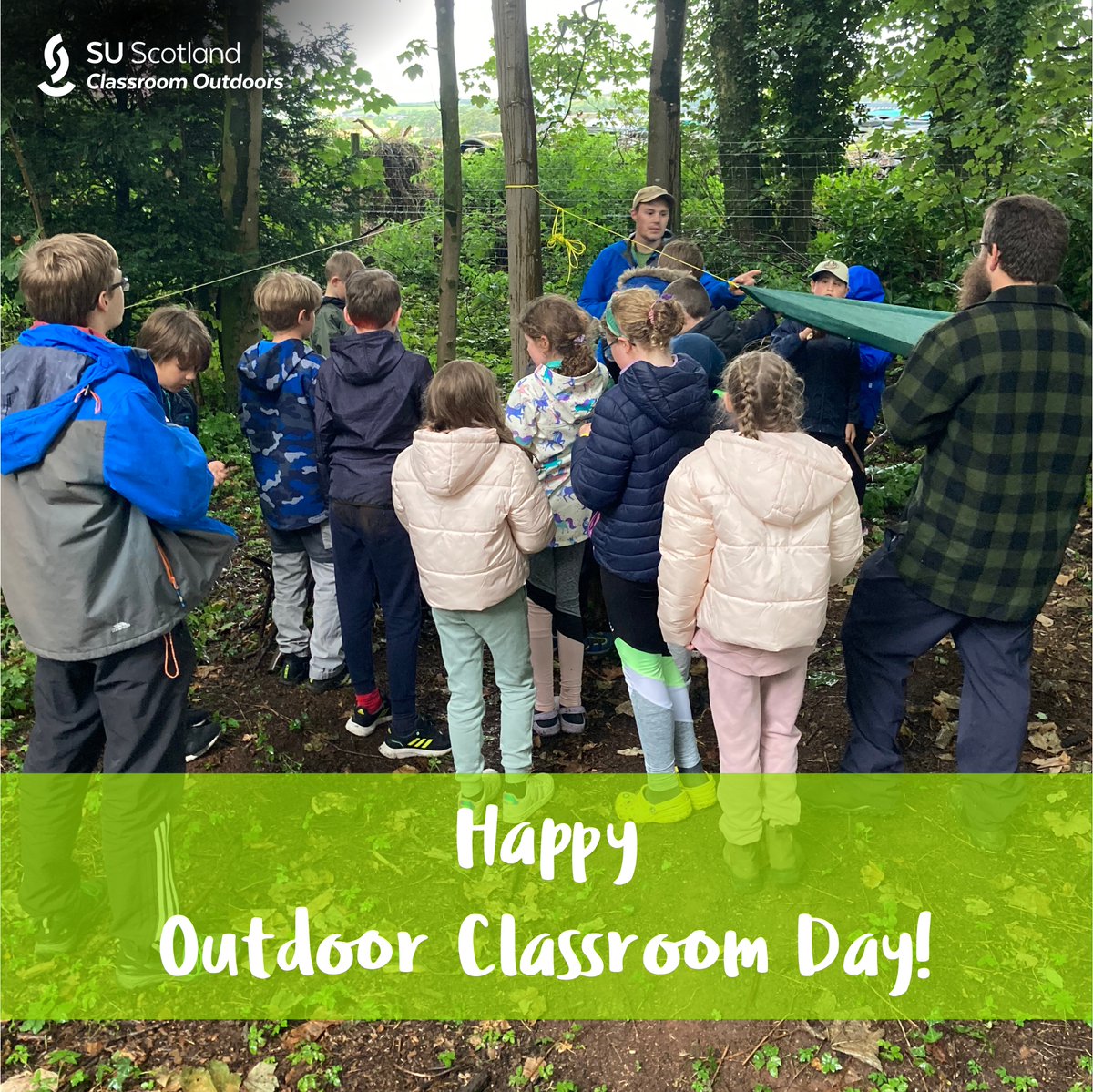 SUGowanbank's tweet photo. Happy #OutdoorClassroomDay!🥳🌿

Did anyone take the classroom outdoors today? Let us know ⬇

Wanting to do more outdoor learning but not sure where to start? Get in touch and see how we can support you.

#outdoorlearning #classroomoutdoors #outdoorplay #learningforsustainabilty https://t.co/HwqhJzwCzT