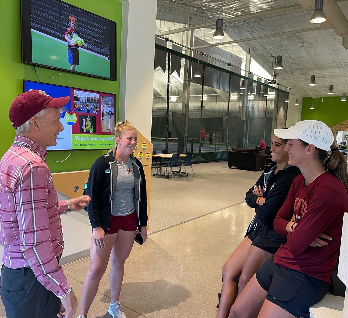 I really enjoy watching our student- athletes practice. They embody the 4D experience as they balance academic and athletic excellence, develop character, resilience, and teamwork, take care of their well-being, all while exploring lives of purpose at DU!
