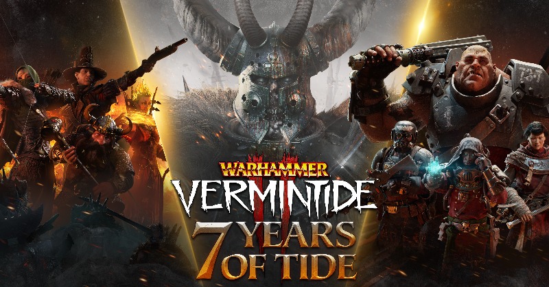 VermintideGame's tweet photo. Heroes! 
Join our 7 Years of Tide celebration! We have some cool news to share with you.