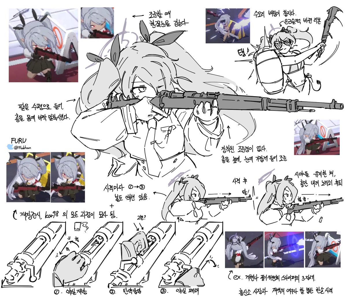 Flukhan's tweet photo. 블루아카 SD 관찰과 낙서 - SR (저격총) 들
#ブルアカ
#BlueArchive https://t.co/9nNQWXlrwo