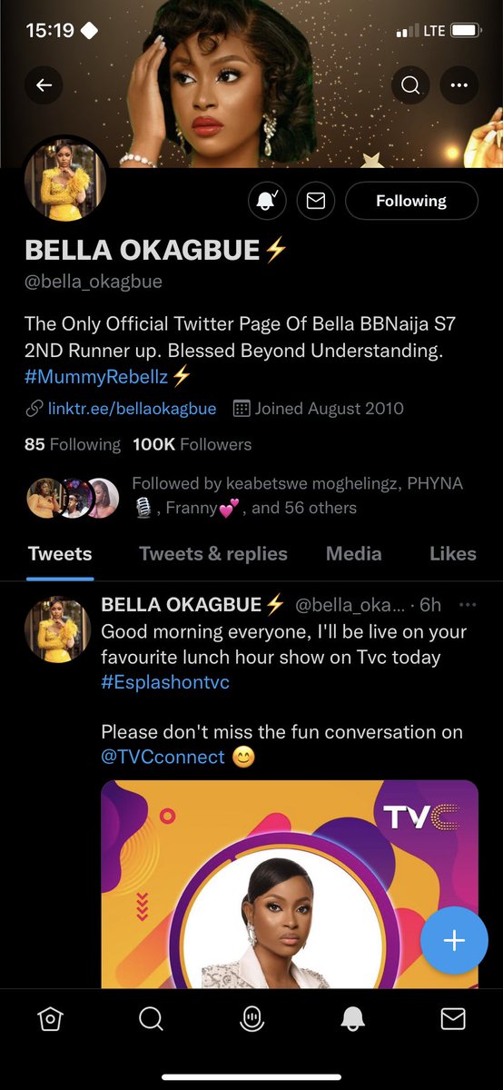 angelsemilore22's tweet photo. ⁦@bella_okagbue⁩ congratulations 🎉 on 100k followers.                                        BELLA OKAGBUE IS COMING.                PHYNA IS COMING.                              #Verifybella                                           #verifyphyna.     #phylla https://t.co/9RebbBTArr