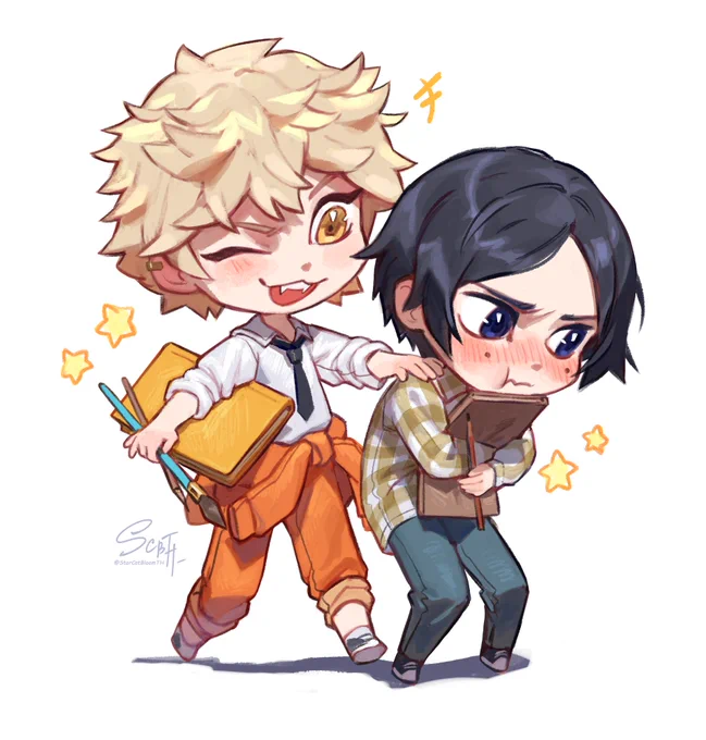 Commission for  (Instagram) Yaguchi and Takahashi #Blue_Period 