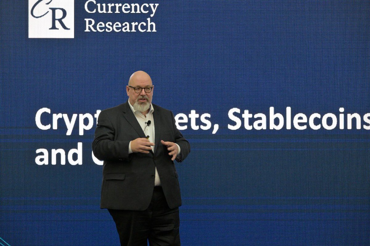 mapconference's tweet photo. CENTRAL BANK DIGITAL CURRENCY session, moderated by Mr. Georges Chalhoub, with the honorable speakers Kwame Oppong, Director of Fintech &amp; Innovation #centralbankofghana, Mr. Raoul-Thomas Herborg, Managind Director CBDC @GieseckeNews and Mr. Jens Seidl, CEO @CurrencyResearc https://t.co/FK0bMPZRWK