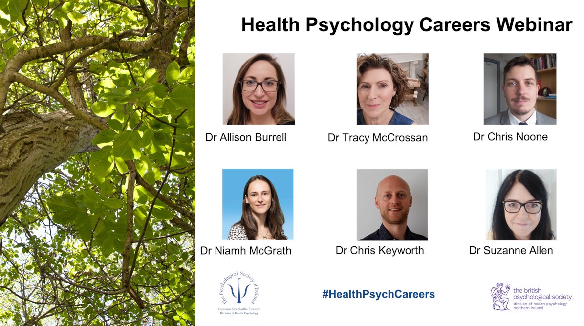 Join the <a href="/PSI_DHP/">PSI DHP</a> and <a href="/DHPNI/">BPS DHPNI</a> for a free #HealthPsychCareers webinar on the 17 Nov from 12.00-13.30pm. Six fantastic speakers and an opportunity to ask your career questions!

psychologicalsociety.ie/event/Health-P… 

<a href="/BPSOfficial/">British Psychological Society</a> <a href="/divhealthpsych/">BPS DHP</a> <a href="/NIBPS/">Northern Ireland BPS</a> <a href="/HealthPsyScot/">Health Psychology Scotland</a> <a href="/PsychSocIreland/">Psychological Society of Ireland</a>