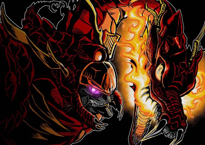 ドラゴンメガトロン落書き 