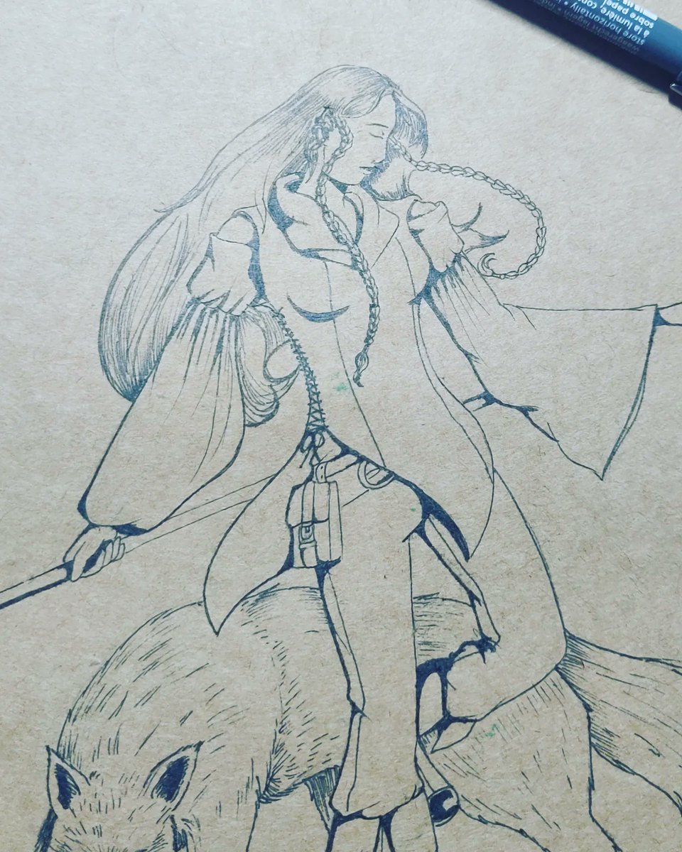 minitilt's tweet photo. ~La Magicienne~
Dessin en cours de réalisation ! 

#fineart  #drawingart #inkart #inkartist #dnddrawing #fantasyillustration #illustrations  #freelanceillustrator #art https://t.co/9PqOsY6j6r