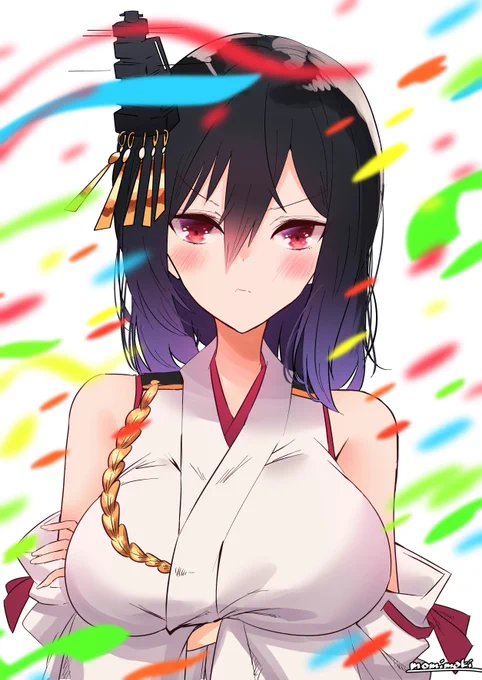 #艦これ版深夜の真剣お絵描き60分一本勝負 #艦これ版真剣お絵描き60分一本勝負_20221103 山城ォ!! 