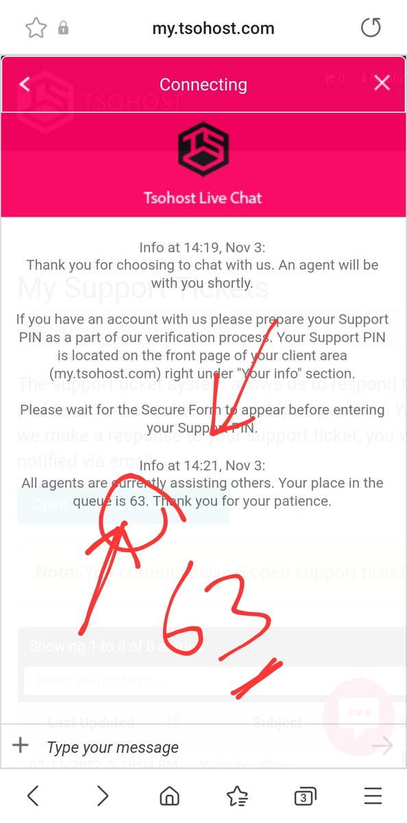 What is going on at <a href="/tsohost/">tsoHost</a> ! You don't reply to support tickets. Ridiculously long wait times on webchat + no telephone number. Poor hosting company that has too many issues or not enough support staff to help its customers! Used to be such a good hosting company.