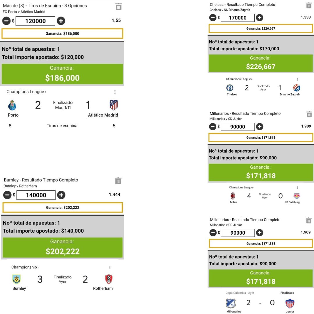srtips11's tweet photo. Resumen de Martes 1 y Miércoles 2 de Noviembre 🧐:
5 Pronósticos lanzados
5 Ganados ✅
0 Perdidos ❌
Rendimiento 100%
.
Únete a mi canal de Telegram https://t.co/uypRBM4zhA y deja de perder dinero en tus apuestas deportivas ¡¡ 💰💰
.
#srtips #carlosulloaoficial #carlosulloasrtips https://t.co/NvvfTNIAPX