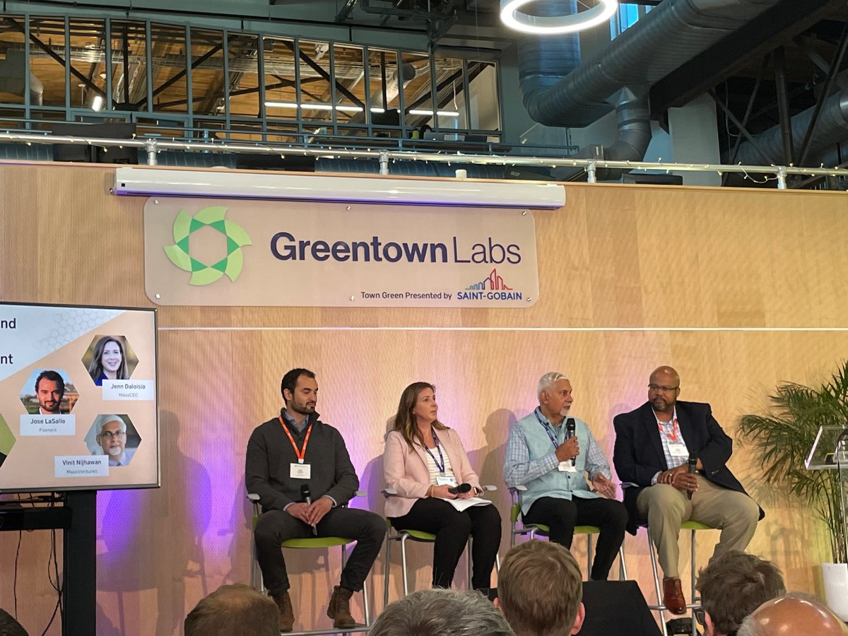 massventures's tweet photo. "Underrepresented groups are over-mentored and undercapitalized. Our goal is to fix that," says @vinit44 at #GreentownBOS #Cleantech Summit.
@MassCEC, @florrent_energy @KBBowie @BGSMatters @GreentownLabs https://t.co/5Bjqao8kRo