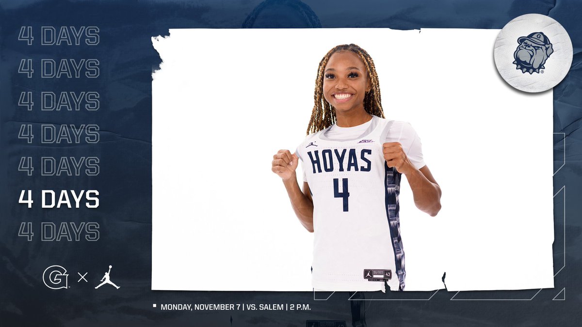 We're keeping the countdown going! It's 4⃣ days from our home opener at McDonough! Buy your tickets today!

Tickets
wearegeorgetown.com/wbbtickets

#HoyaSaxa #WeAreOne