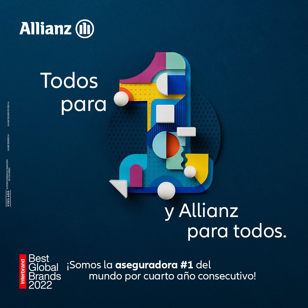 ¡Somos la aseguradora #1 del mundo por cuarto año consecutivo! Y nada de esto sería posible sin la confianza de todos nuestros asegurados, Allianzers y aliados que al igual que nosotros, creen que cuando estamos preparados grandes cosas empiezan a suceder.