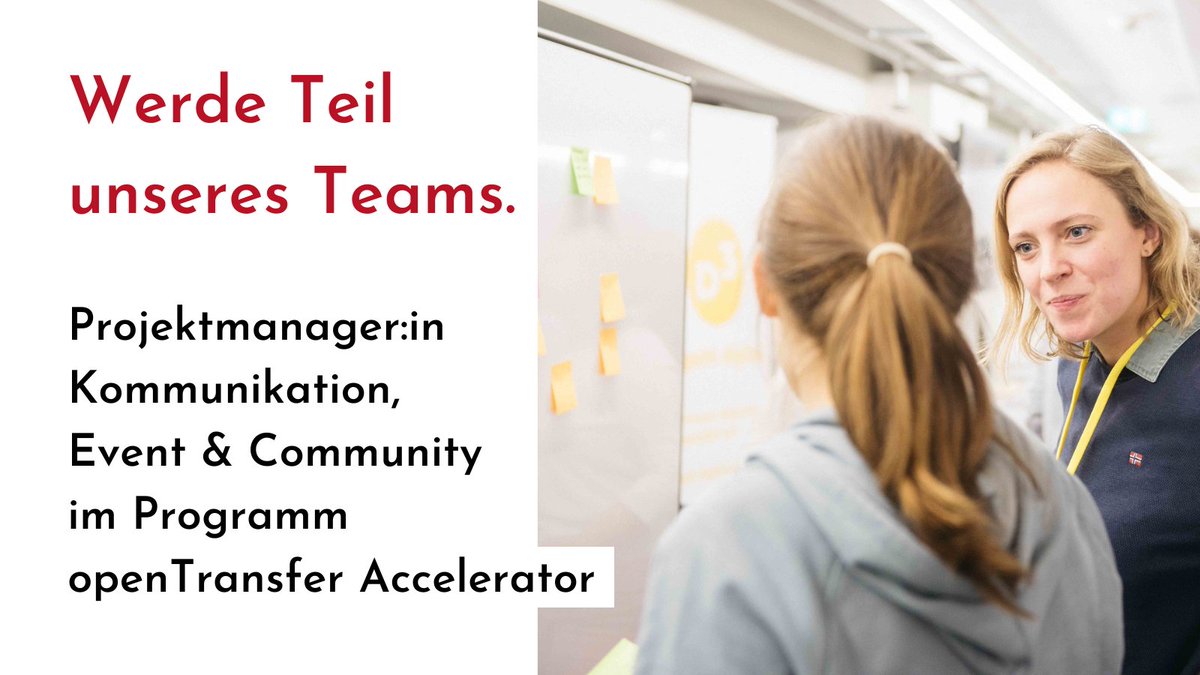 Stiftung Bürgermut (@buergermut) on Twitter photo Offene Stelle <a href="/openTransfer/">openTransfer</a> Accelerator. Wanted: Projektmanager:in Kommunikation, Event & Community. Aufgaben: Social Media, Beiträge digitale Medien, Konzeption Vernetzungs- + Qualifizierungsformate, Planung Festival der Skalierung. Klingt spannend? 👉buergermut.de/die-stiftung/j… Offene Stelle <a href="/openTransfer/">openTransfer</a> Accelerator. Wanted: Projektmanager:in Kommunikation, Event & Community. Aufgaben: Social Media, Beiträge digitale Medien, Konzeption Vernetzungs- + Qualifizierungsformate, Planung Festival der Skalierung. Klingt spannend? 👉buergermut.de/die-stiftung/j…
