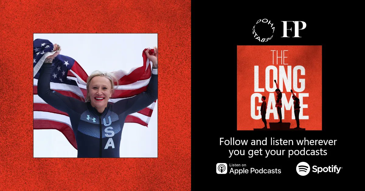 'It's important for us as athletes to stand up for ourselves and to stand up for each other.' On a new episode of The Long Game, a podcast from @DohaDebates and FP, @BobsledKaillie tells her story of fighting against abuse and discrimination in sport. buff.ly/3DXZWLx
