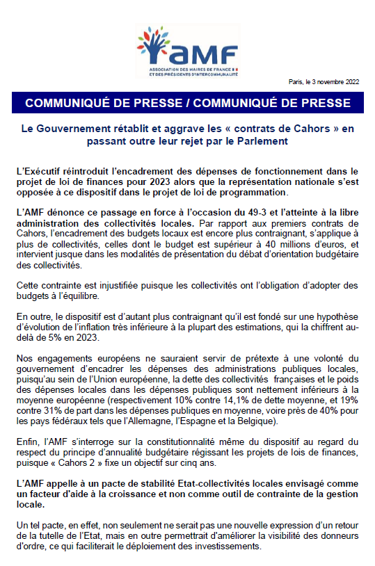 AMF | Association des maires de France tweet media