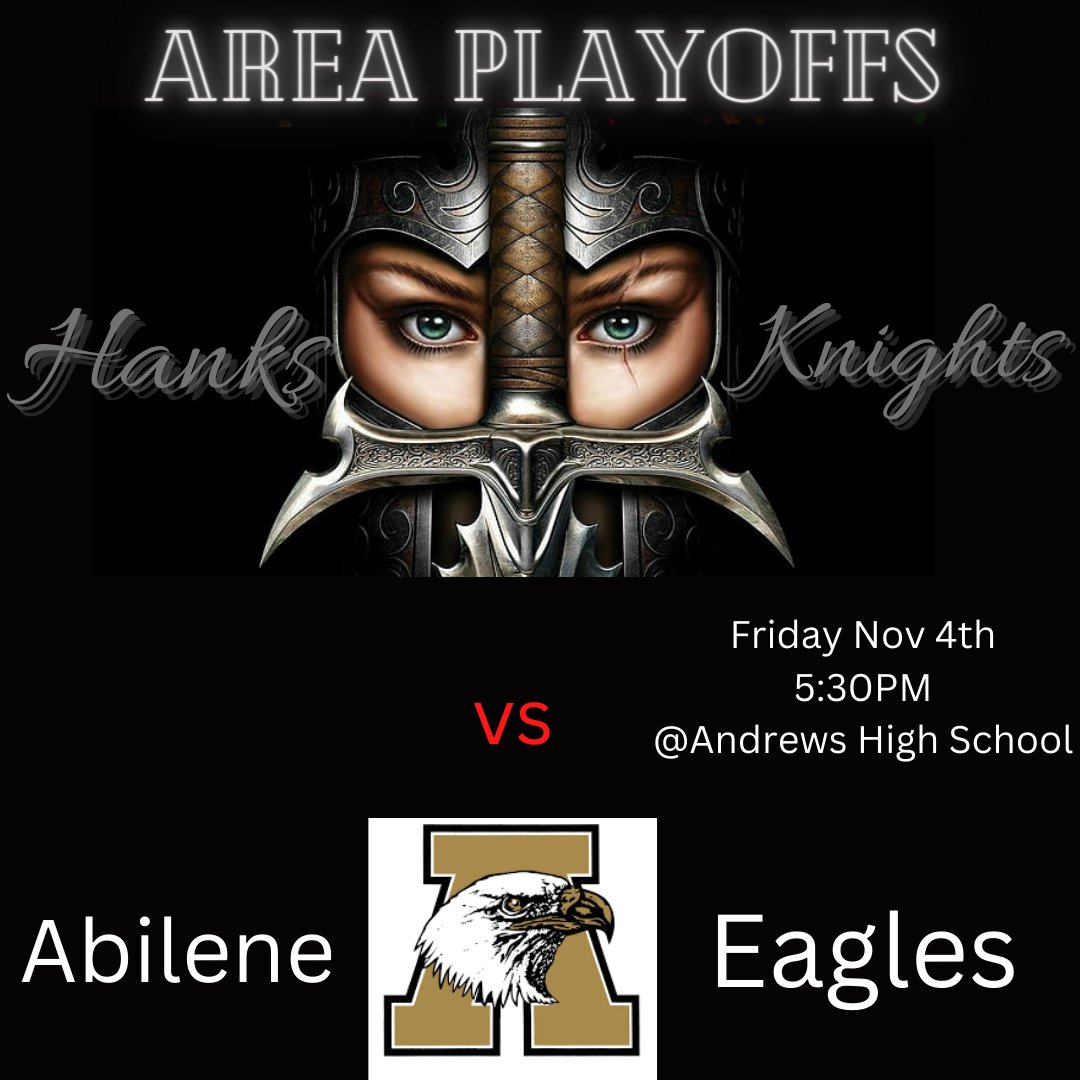 Playoffs continue for your Lady Knights!!  We will face Abilene tomorrow for the Area Round of the State Playoffs.  <a href="/RCadena2001LTD/">Ruben Cadena</a>  @HanksCoachBlair <a href="/YISDAthletics1/">YISD Athletics</a> <a href="/Fchavezeptimes/">Felix Chavez</a> <a href="/Prep1USA/">PREP1</a> <a href="/EPSports915/">Borderland Sports</a>