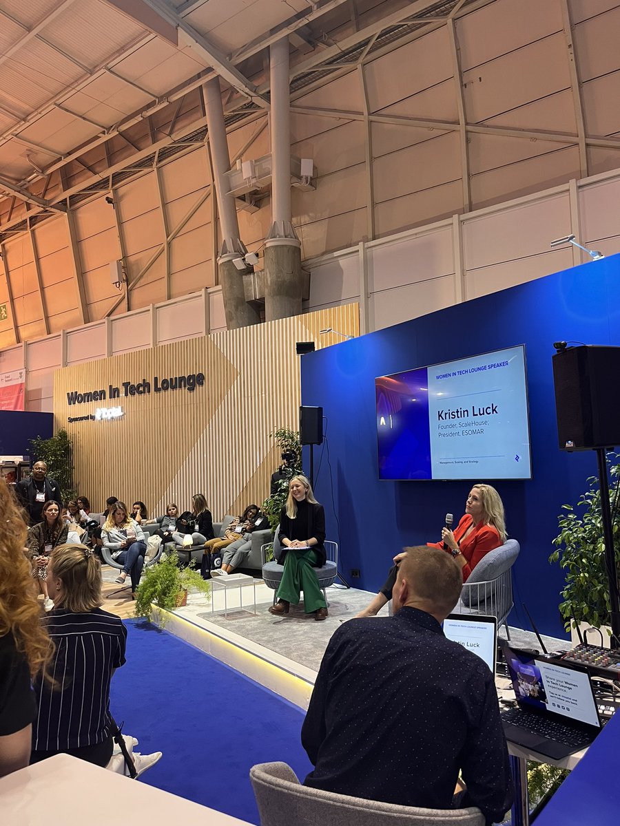 Love the #womenintech lounge at #websummit2022 Thanks for sharing your insights <a href="/kristinluck/">Kristin Luck</a>