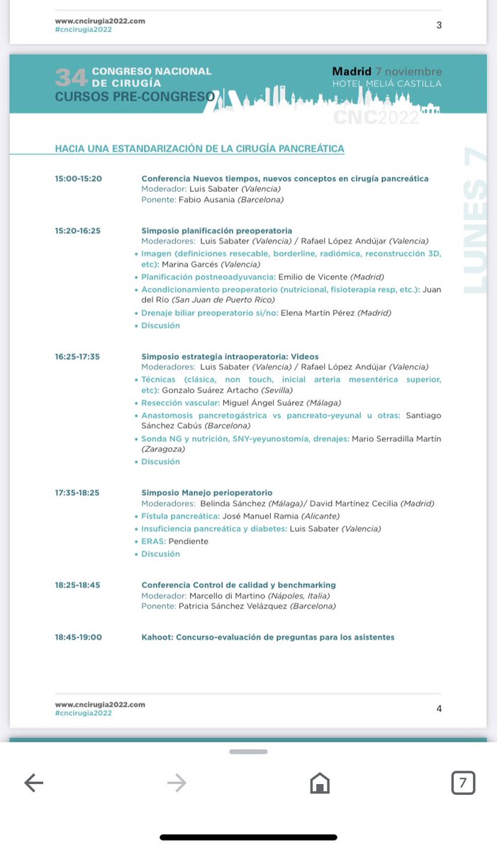 Sgbotella's tweet photo. Save the Date! 7/11/22 precongreso HBP, ponentes 🔝🔝, calidad científica! Traed móviles cargados 😉la @seccionhbpaec os espera ! @cncirugia2022 @MIAGB2 @smoralesconde @elenamartin2222 @aecirujanos @BalibreaJose @aecformacion @EstebanMAntona @Some4SurgeryIT1 @juliomayol https://t.co/LQ7DznKrXR
