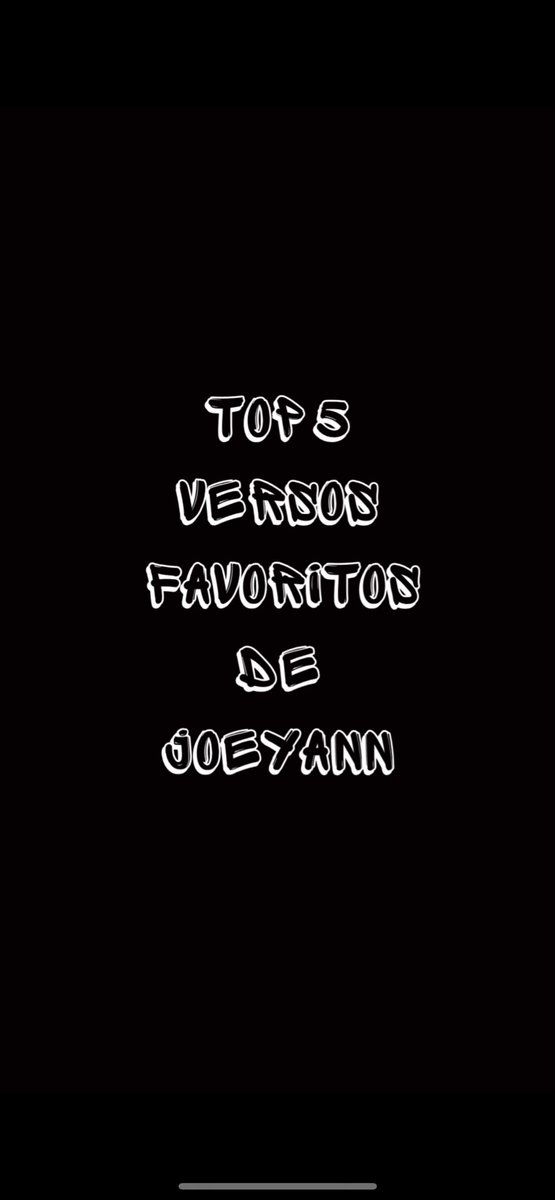 #Top5 versos de @joeyann_ElPROFE 

#JoeyAnn #ELPROFE #CREANDOARTE #MyOwnRecord #mor #LLEGARAMARTE #LucetteDesmoulin #Anestesiao #MeTienesMal #ACTIVO #versos #generourbano #artistapr #puertorro