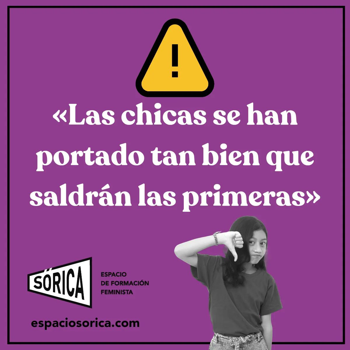 SoricaFeminismo's tweet photo. ⚠️Cuidado con este tipo de frases⚠️
#igualdad #igualdaddegenero #feminismo #feminista #feminism #feministas #formacionenigualdad #formacionfeminista #coeducacion #coeducar #educaciónnosexista #educacionfeminista #educacionigualitaria #soricaespacioformacionfeminista #sorica https://t.co/UywkDygKSa