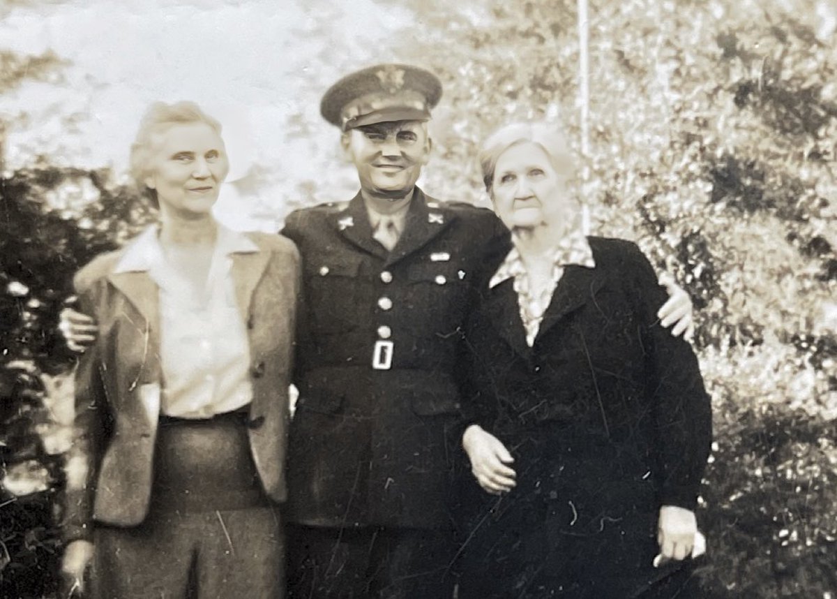 My grandfather, his mother (on the left), and his grandmother- my GG grandmother (far right). These new boxes of pics are priceless! #FamilyHistory