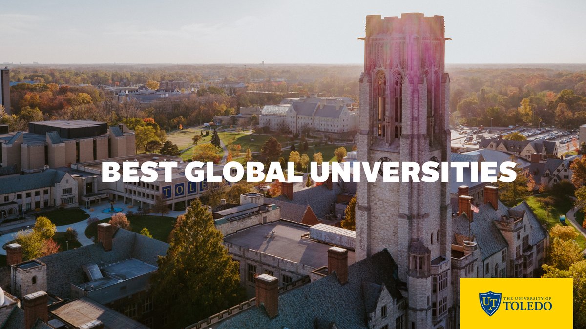 UToledo's tweet photo. The University of Toledo is ranked among the top universities in the world by U.S. News & World Report.
UToledo is one of only 280 U.S. schools ranked and achieved an international ranking of No. 1,002 out of more than 2,000.
➡️ https://t.co/oDfjQ2eoTn https://t.co/jl0oIQrfDg