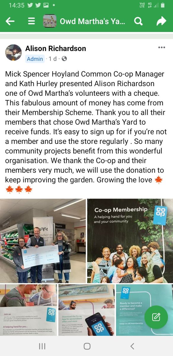 ClareCoopS74's tweet photo. Thanks to everyone at O'wd Martha's Yard a fantastic local cause. We will continue to support your endeavors #ItsWhatWeDo https://t.co/Xqs0570CTO
