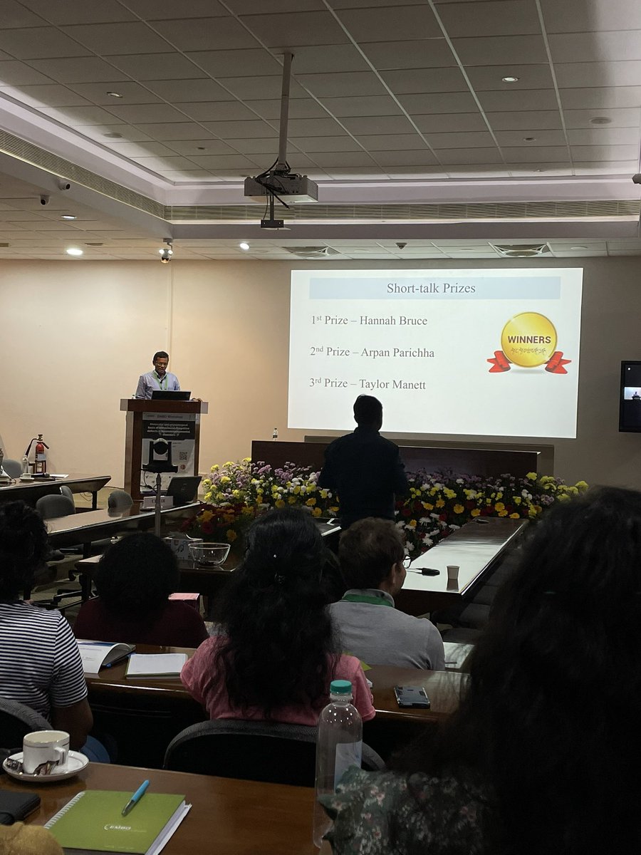 taylomtt_'s tweet photo. So proud to have won a short talk prize @EMBOevents #EMBONeurodev Workshop in Bangalore! An incredible opportunity to exchange with scientists from around the world. Many thanks to @jamesclementjnc and @TedAbelneuro for the excellent organization! https://t.co/bVlkxAVoZC