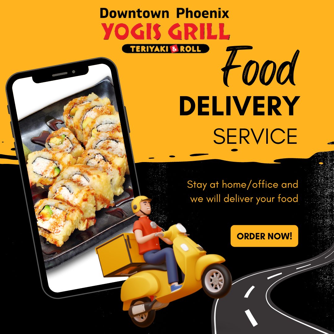 CLICK LINK 
TO ORDER DOOR DASH!
order.online/store/yogis-te…

 👉New Hours 10:30 - 7pm M-F👈
 #doordash 
#teriyakibowl #comfortfood #sushiroll #foodie #yogisgrill #phoenixarizona #cityscapephoenix #japanesefood #cityscape #lunchspecials #downtownphoenix
