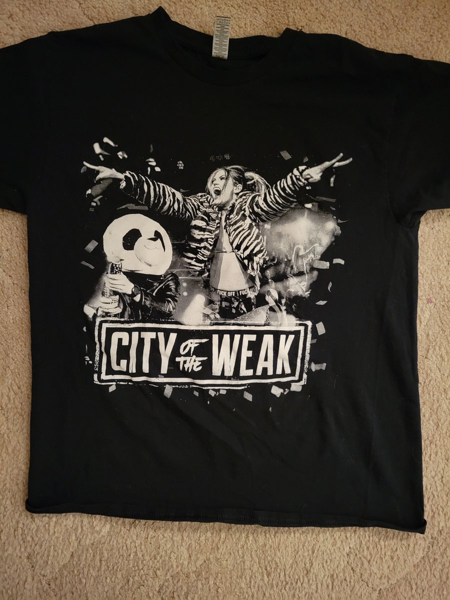 TheRockDude99's tweet photo. @CityoftheWeak @StefwithanfCOTW T-shirt for today - CITY OF THE WEAK #cityoftheweak #stefwithanf #rock ๐ค๐ธ๐ถ๐โค๏ธ @Paige_M_Gregory @ClaudiaComedy @STaylorOfficial https://t.co/iYKaI3cGaj