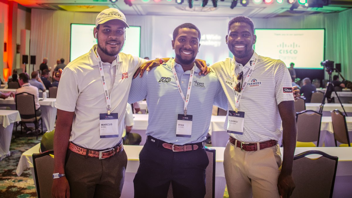 wwt_inc's tweet photo. @jimpkavanaugh @SVB_Financial @MorganStanley @Ascensionorg Spotted in the crowd: @APGA_Tour players @PoloFashoo, Ryan Alford and @KamaiuJohnson! 👏👏 https://t.co/rBMh5MDahN