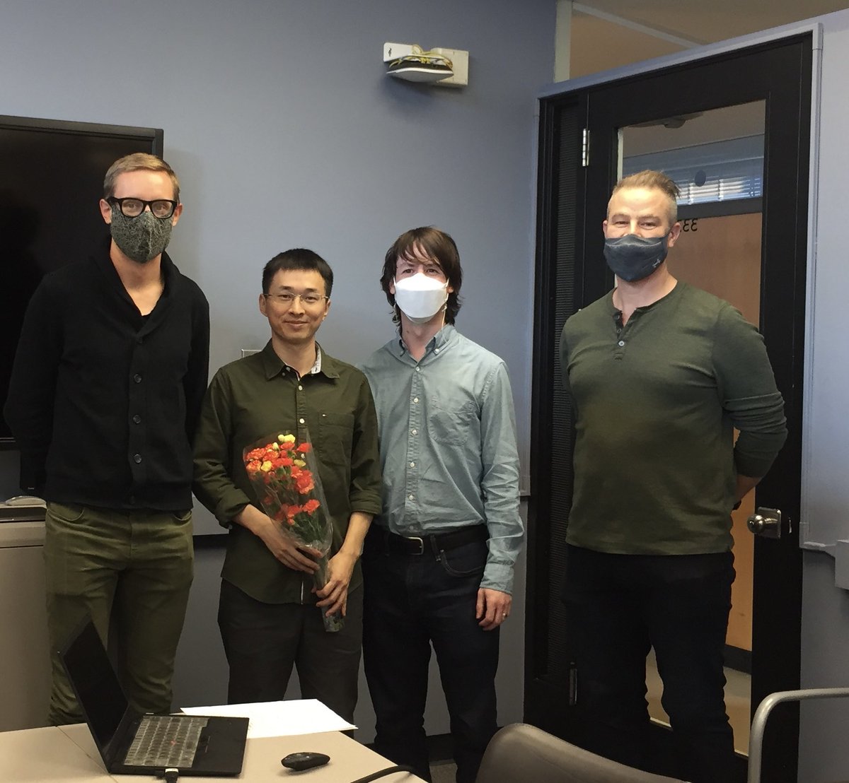 YingbinZ's tweet photo. I passed dissertation defense yesterday! Sincerest appreciation to my committee Luc, Carolyn, @hchadlane @pnigelb @DELTAatillinois https://t.co/WqolWIXVEJ