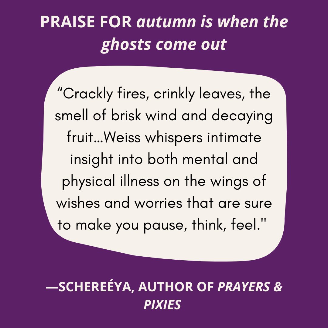 autumn is when the ghosts come out by <a href="/cactus_ghoul/">transmasc demon</a> is available in eBook &amp; audiobook, pay what you want pricing. 10% press proceeds go <a href="/metavivor/">METAvivor</a>. A truly stunning poetry chapbook about chronic and mental illness, and a perfect read for the fall season. blanketsea.com/autumn-is-when…