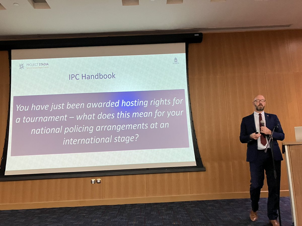 INTERPOL_STADIA's tweet photo. #ProjectStadia delivered (1-3 November) a workshop/training in Doha related to the International Police Cooperation Center (IPCC), paving the way for a safe and secure FIFA World Cup Qatar 2022TM⚽️. https://t.co/QYGCBKlQdL