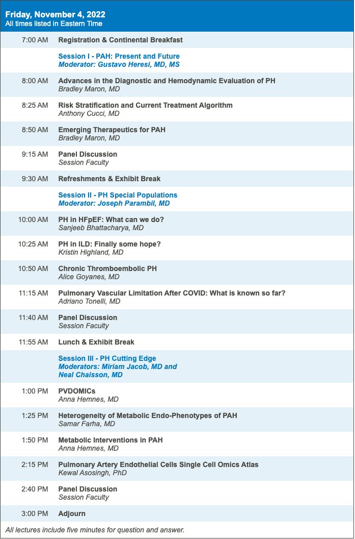 My colleagues are putting on an excellent summit on pulmonary hypertension tomorrow, and virtual registration is still available! #ThePeoplesVentricle #CleClinicLungs