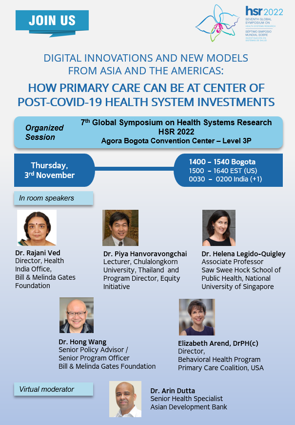 legidoquigley's tweet photo. How can Primary Care be at the centre of health systems investments? I will provide learnings from other sessions including the Political Economy of PHC, Reimagining Health Systems and Health Systems Resilience. Come and join us Today at 2 pm @H_S_Global 👇 https://t.co/Sy29XfWBhl