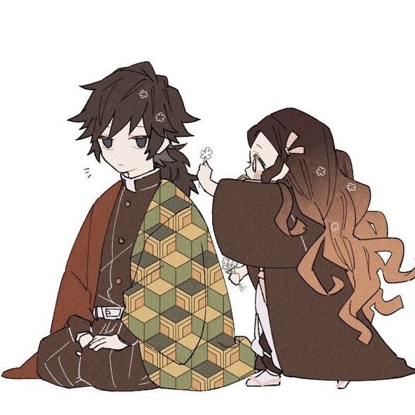 *Nezuko would approach <a href="/GiyuTomioka55/">Giyu Tomioka</a> from behind and give him a flower as a thank you for joining the RP side of Twitter*