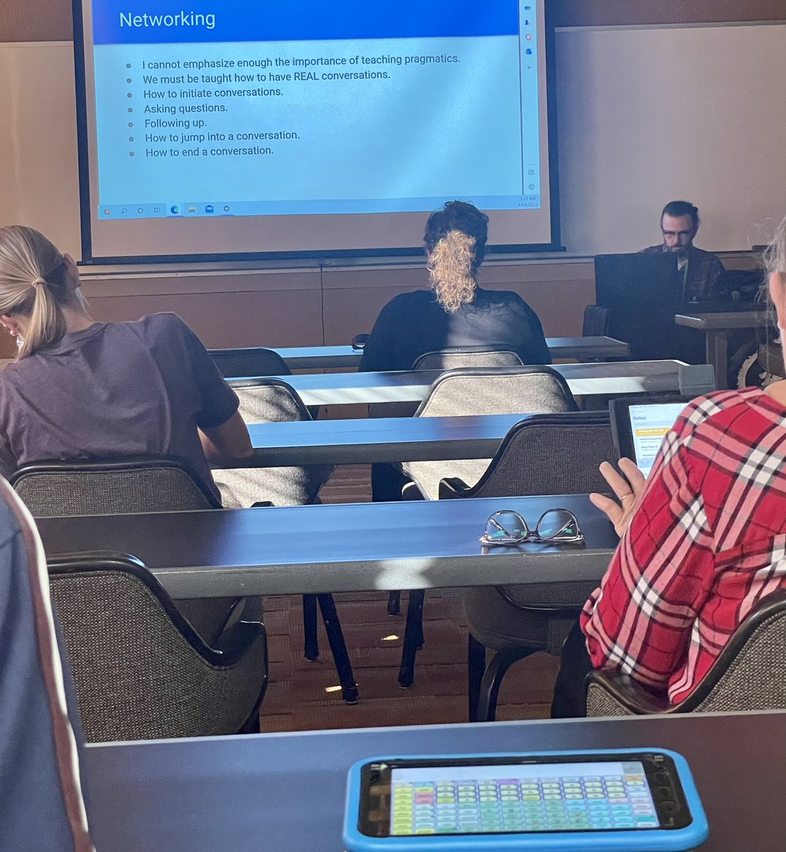 #TalkingAAC 2022 Highlight: Lance McLemore sharing important information and consideration for employment of AAC users… barriers including transportation, work history, smaller social networks… but he’s got solutions, too…