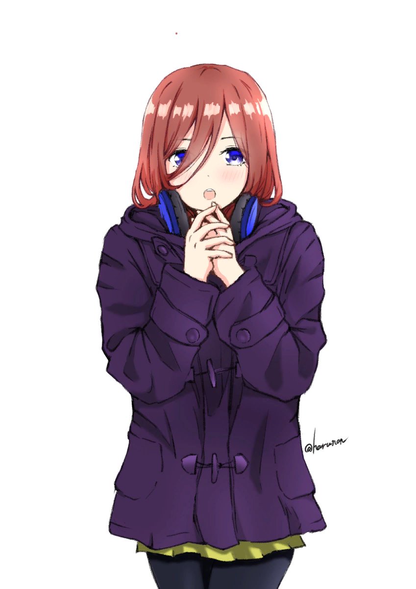 猫タシさんがTwitterに投稿した中野三玖(五等分の花嫁)のイラスト。