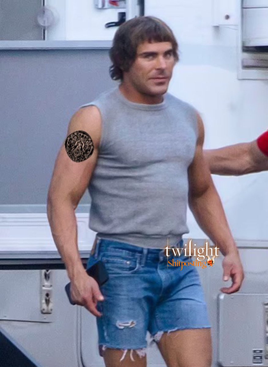 Bella: Jacob! You cut your hair off?! And got a tattoo…?

Jacob: