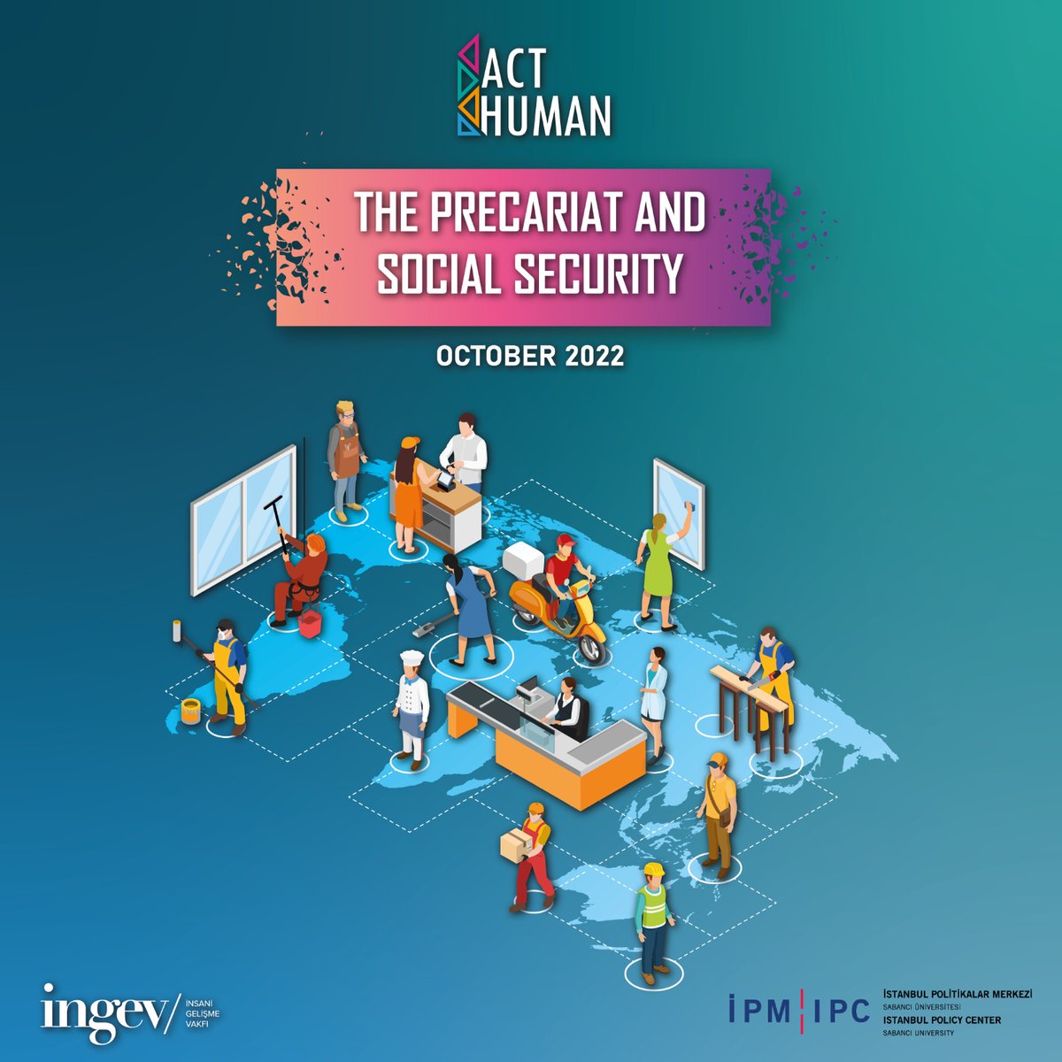 ActHuman "Prekarya ve Toplumsal Güvence" raporuna artık hem Türkçe hem İngilizce erişilebilir. 

Rapor, "Prekarya nasıl daha kapsayıcı bir toplumsal güvence altına alınabilir?" sorusuna somut sosyal politika önerileri sunuyor. 

🔗bit.ly/3NvYIKq
🔗bit.ly/3WqsoNg