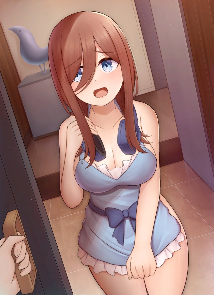 猫タシさんがTwitterに投稿した中野三玖(五等分の花嫁)のイラスト。