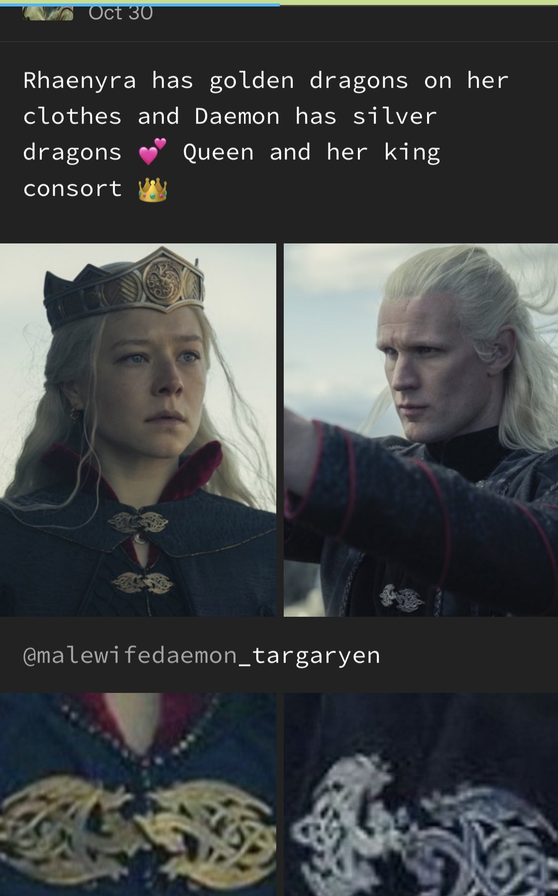 Hope (she/her) on Twitter "malewifedaemon pointed out rhaenyra has