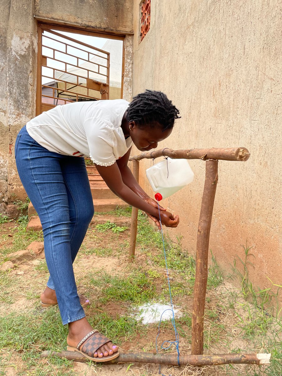 The team are proto-typing "hands-free" wash stations that can be built quickly and easily by Hub communities. These stations will reduce touchpoints and help keep Hub users safe from the spread of disease. 

They are just one part of our ebola awareness programmes in #Uganda.